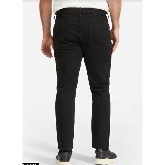 NEW Everlane Uniform Mens 32 "The Athletic 4-Way Stretch Organic Jeans" Black 32 - Picture 3 of 10
